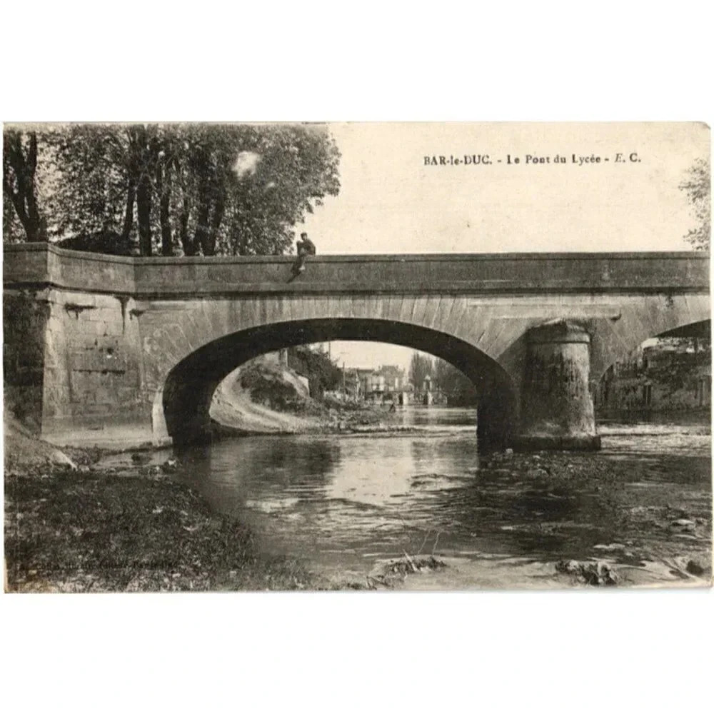 BAR-le-DUC. Le Pont du Lycée Postcard
